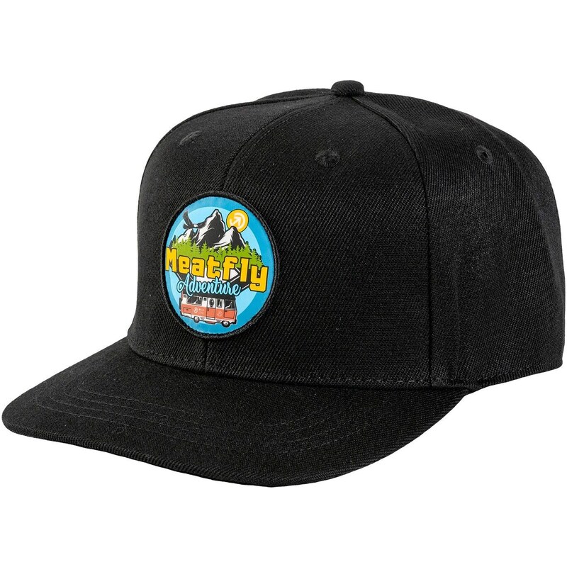 Meatfly kšiltovka Tyler Snapback Adventure Black | Černá