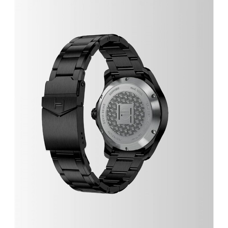 Circula Watches Černé pánské hodinky Fathers s ocelovým páskem Professional Elegance Steel 40MM Automatic