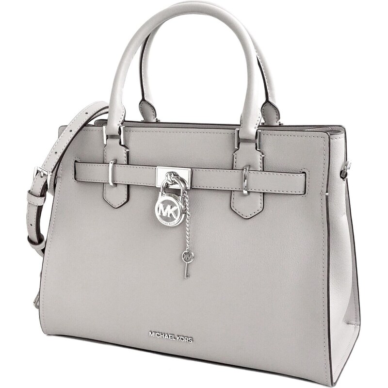 Kabelka Michael Kors Hamilton medium key lock šedá