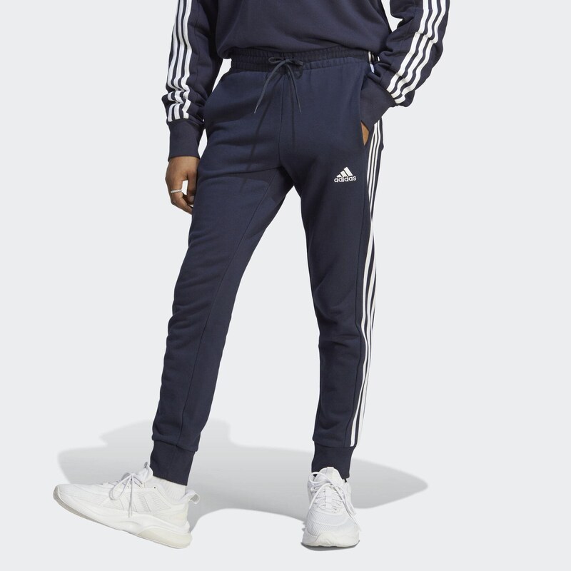 ADIDAS Kalhoty Essentials French Terry Tapered Cuff 3-Stripes
