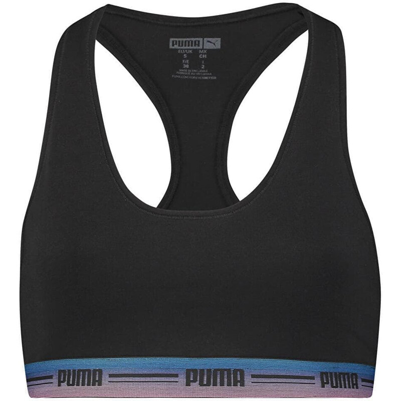Podprsenka Puma Bodywear Top Black/ Various Logo Colors