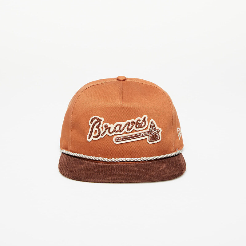 Kšiltovka New Era Atlanta Braves Cord Golfer Snapback Cap Brown