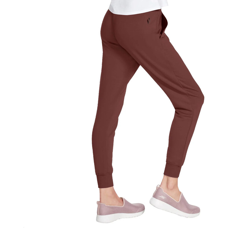 HNĚDÉ DÁMSKÉ TEPLÁKY SKECHERS SKECHLUXE RESTFUL JOGGER PANT Hnědá