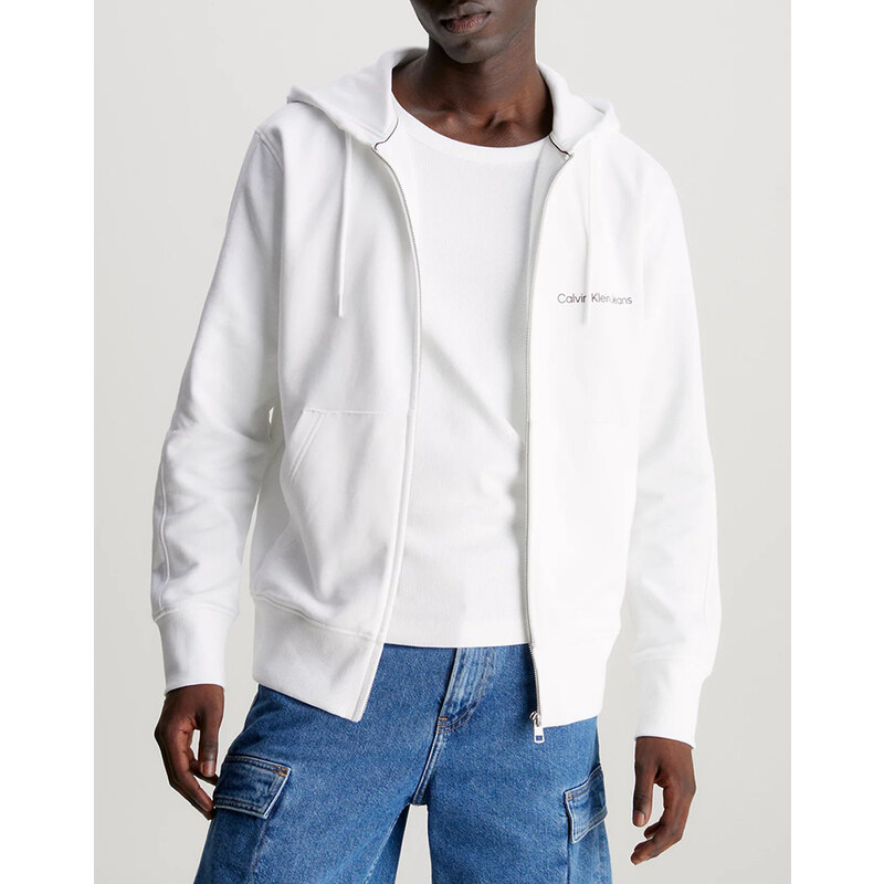 CALVIN KLEIN INSTITUTIONAL ZIP THROUGH HOODIE