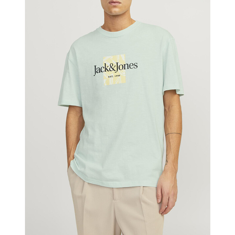 JACK&JONES JORLAFAYETTE BRANDING TEE SS CREW NEC LN