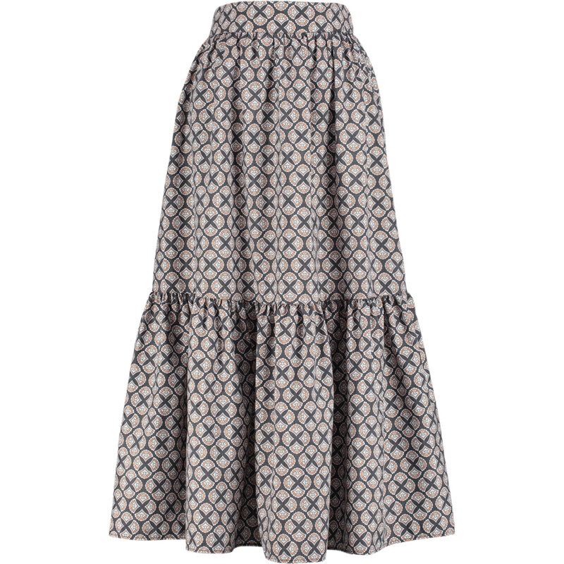 Trendyol Multicolor Patterned Flared Maxi Length Woven Skirt