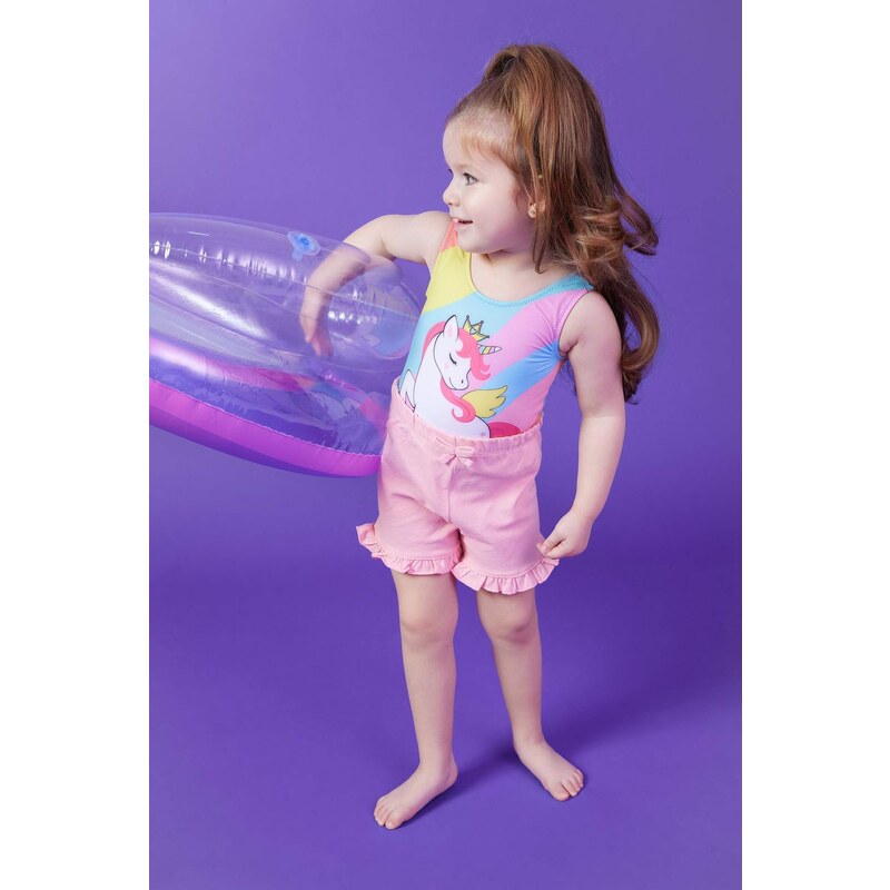 DEFACTO Baby Girl Unicorn Printed Swimwear