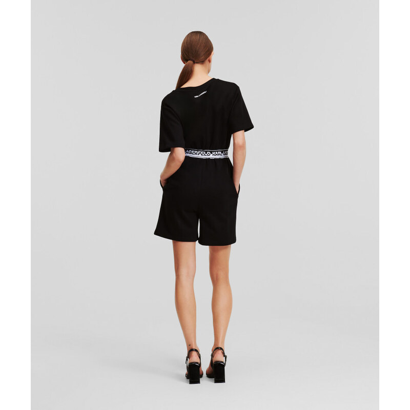 OVERAL KARL LAGERFELD LOGO TAPE ROMPER