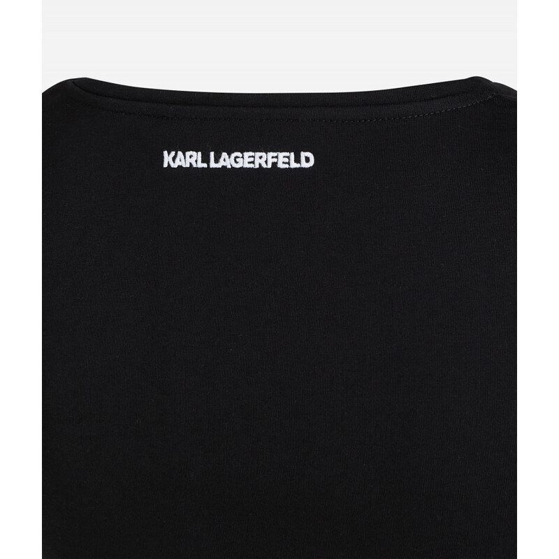 TRIČKO KARL LAGERFELD KARL SIGNATURE SLV HEM T-SHIRT