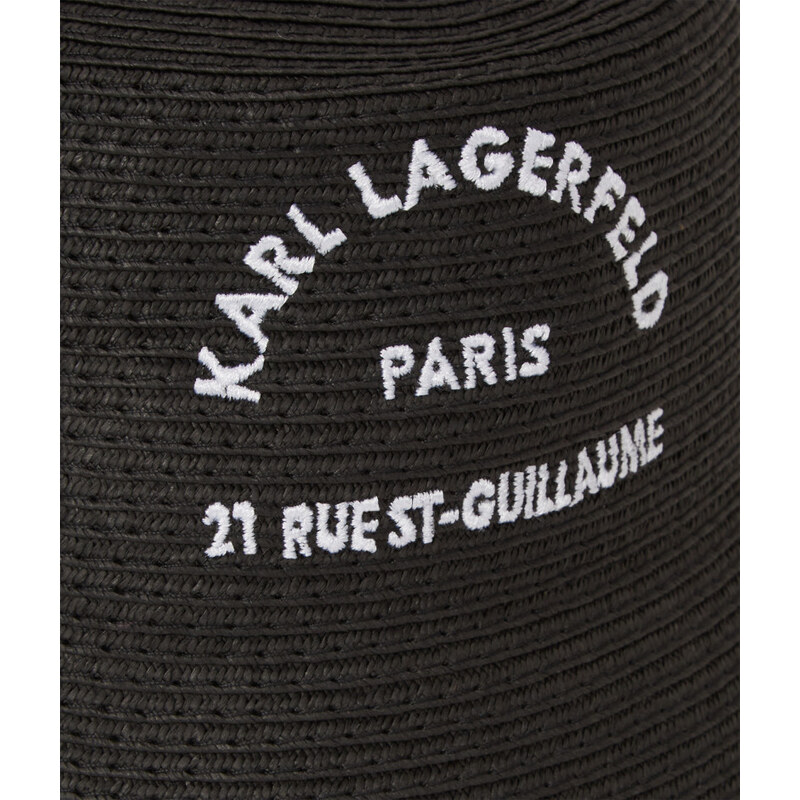 KLOBOUK KARL LAGERFELD RSG STRAW BUCKET HAT