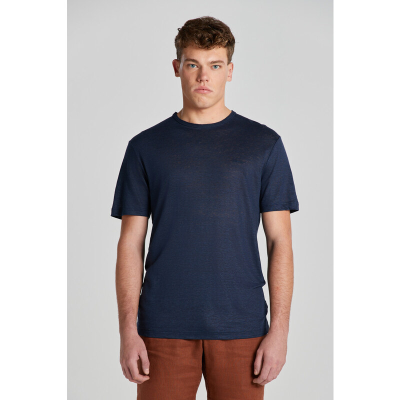 TRIČKO GANT LINEN SS T-SHIRT modrá M