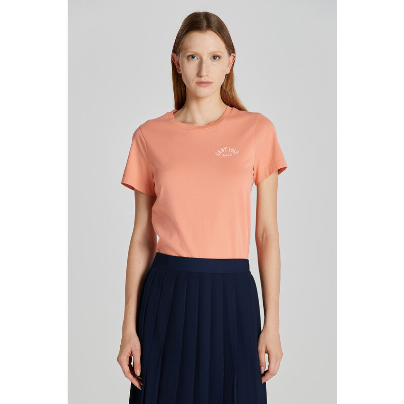 TRIČKO GANT REG ARCH SS T-SHIRT PEACHY PINK 89868586