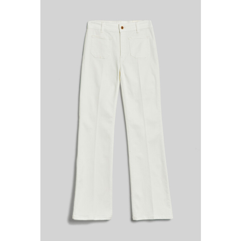 DŽÍNY GANT SLIM FLARE WHITE JEANS bílá 26