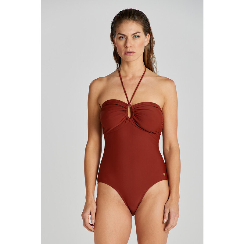 PLAVKY GANT SWIMSUIT SYRUP BROWN 89868621