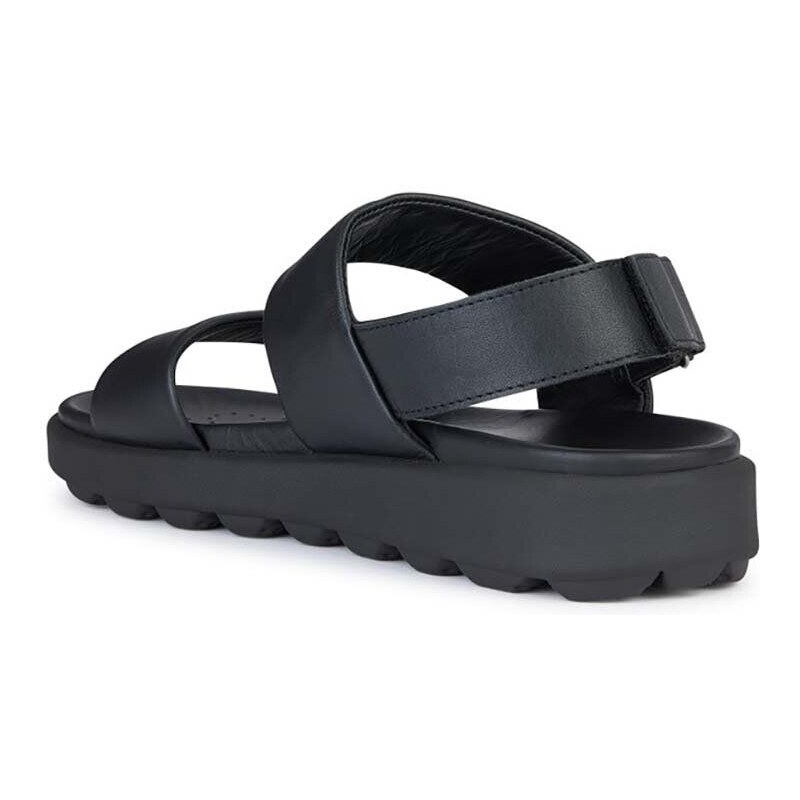 Kožené sandály Geox U SPHERICA EC6 pánské, černá barva, U45GWC 00085 C9999