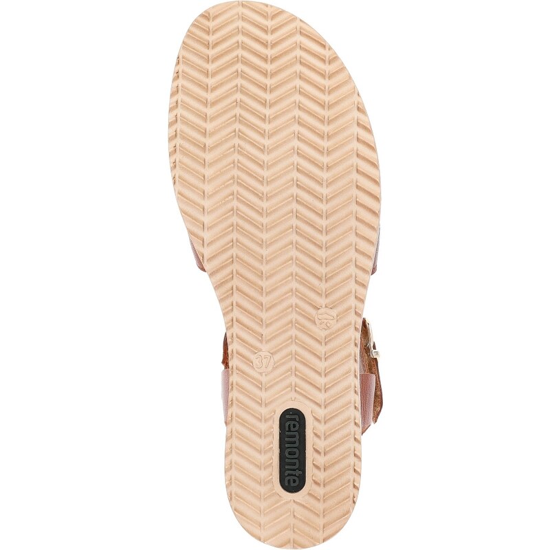 RIEKER Dámské sandály REMONTE D6461-24 hnědá