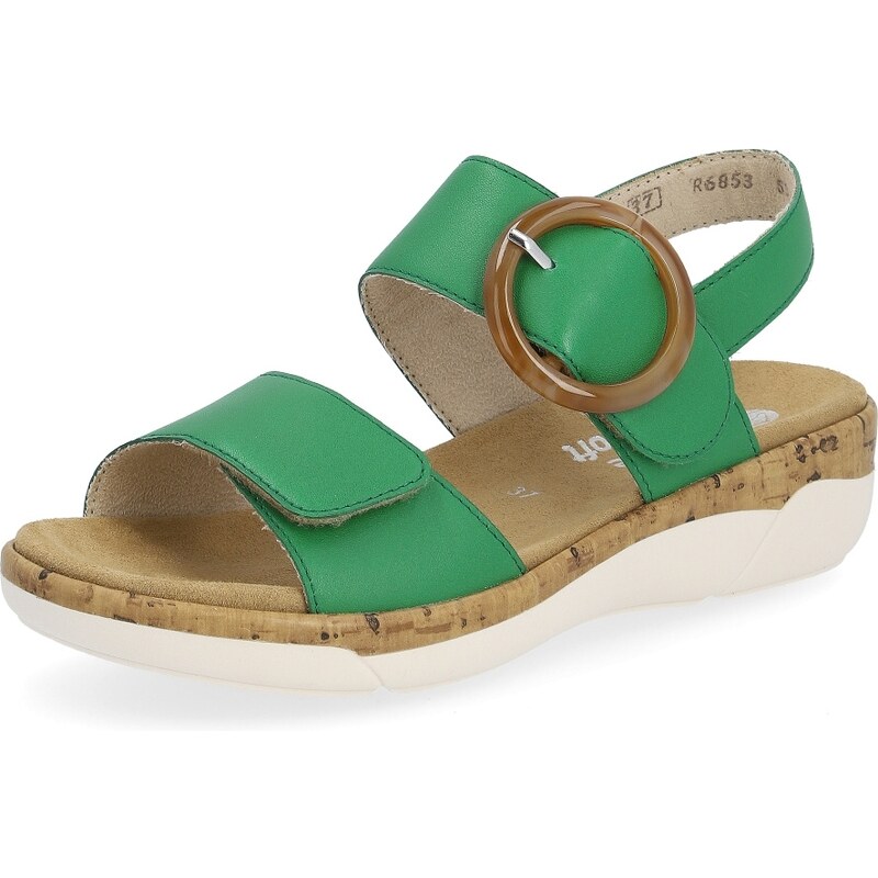 RIEKER Dámské sandály REMONTE R6853-53 zelená