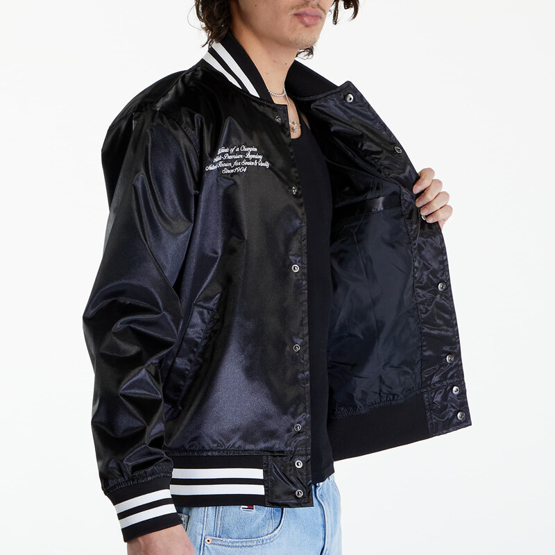 Pánský bomber Mitchell & Ness Branded 1904 Satin Jacket Black