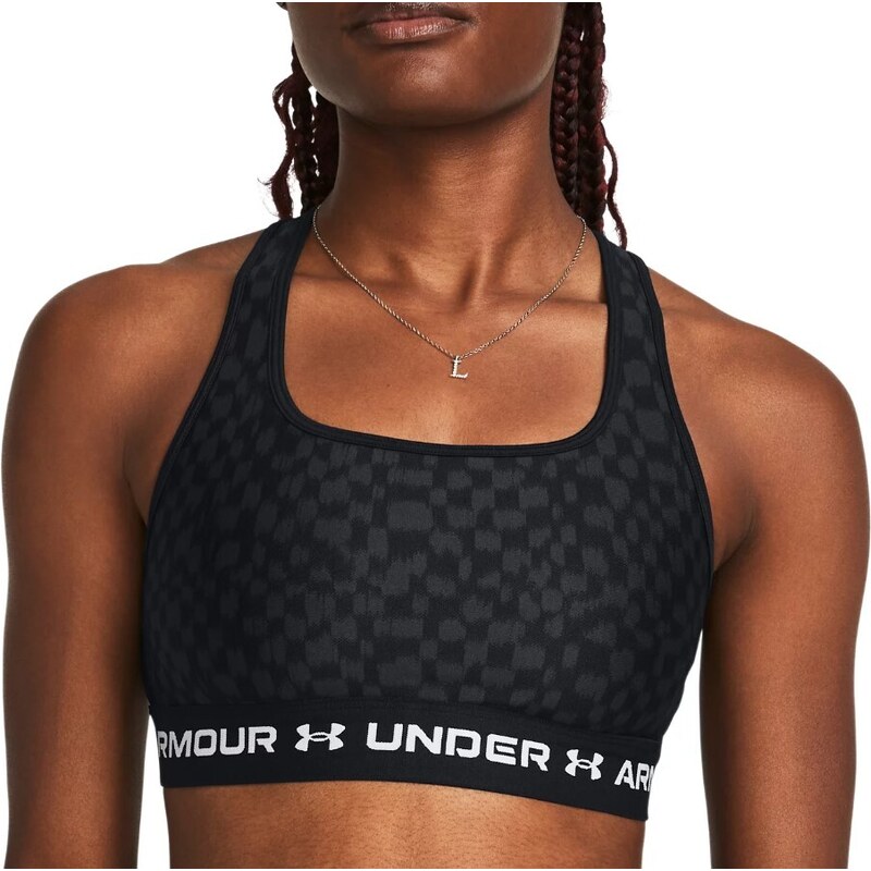 Podprsenka Under Armour Crossback Mid Print-BLK 1361042-007