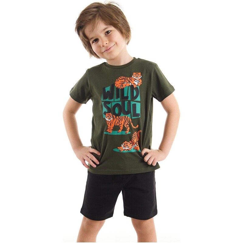 mshb&g Three Tigers Boys T-shirt Shorts Set