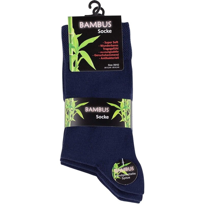 Vincent Creation Ponožky unisex bambusové -modré - 3 páry
