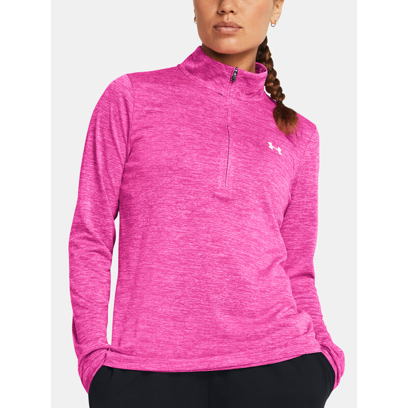 Under Armour Mikina Tech 1/2 Zip- Twist-PNK - Dámské