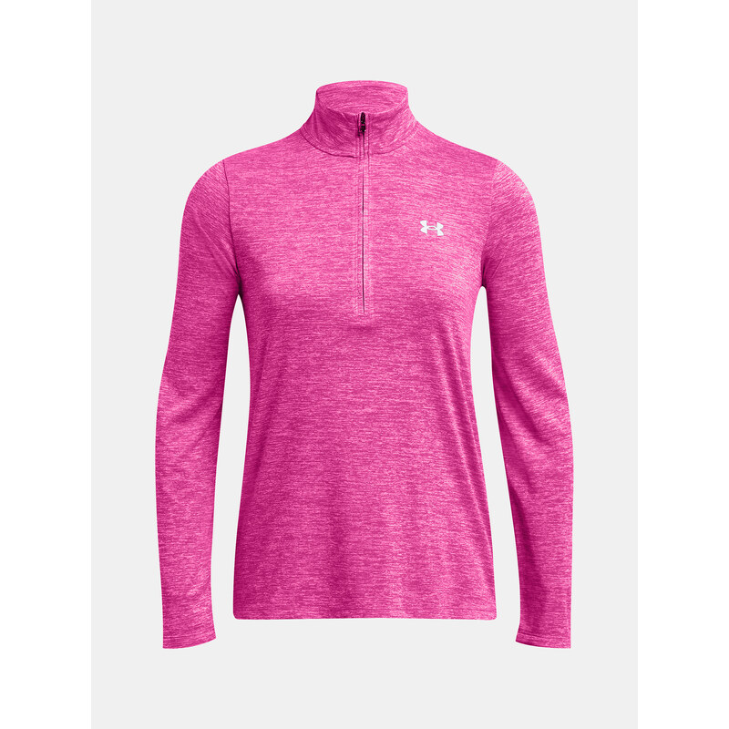 Under Armour Mikina Tech 1/2 Zip- Twist-PNK - Dámské