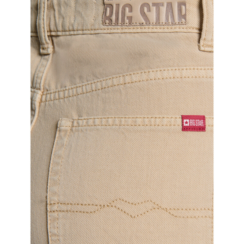 Big Star Woman's Wide Trousers Denim 190075 Brown Denim-881