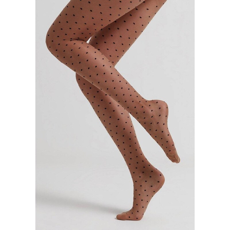 Conte Woman's Tights & Thigh High Socks Pois Bronz