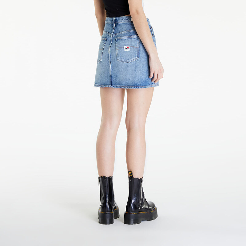 Tommy Hilfiger Sukně Tommy Jeans Izzie Mid Rise Mini Classic Skirt Denim