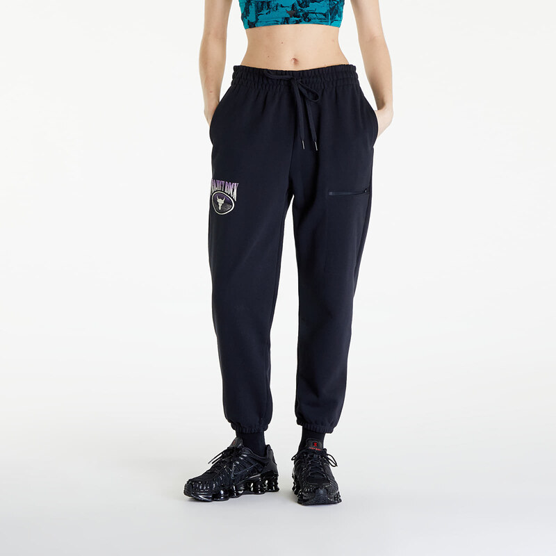 Dámské tepláky Under Armour Project Rock Terry Pants Black