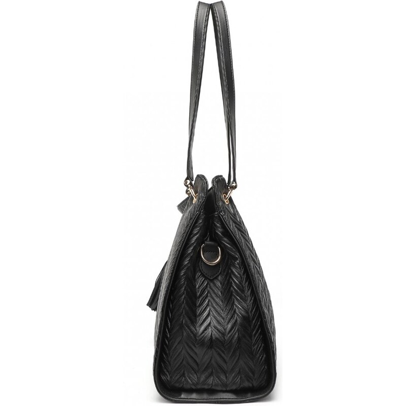 Miss Lulu Kabelka s pouzdrem Embossed Black