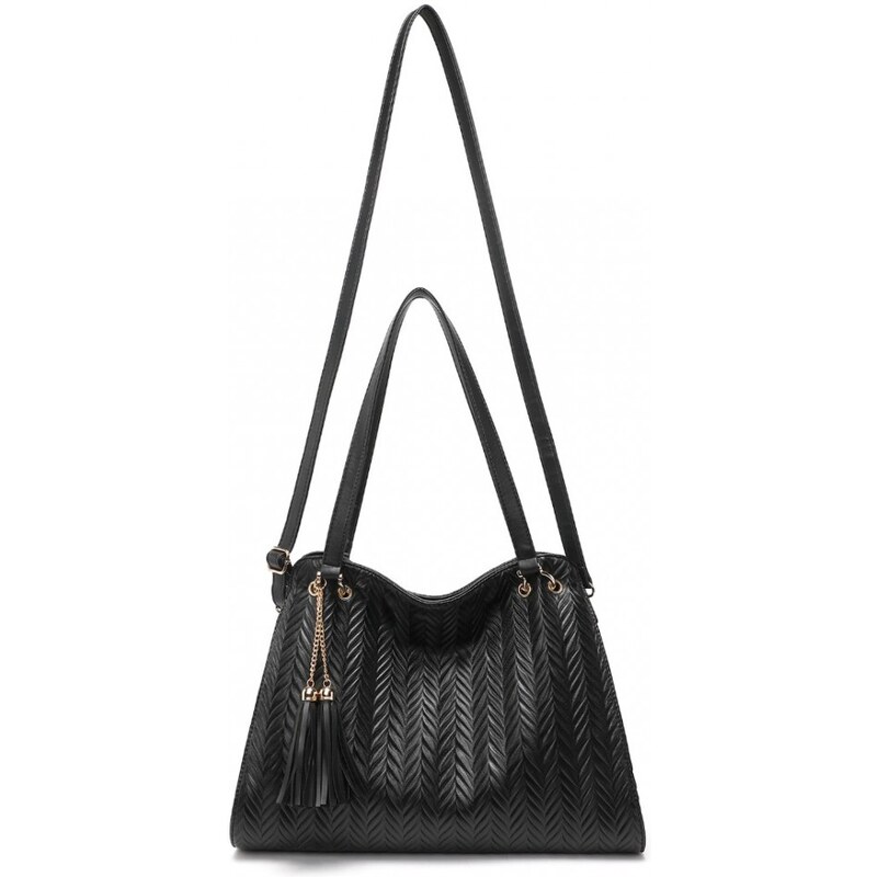 Miss Lulu Kabelka s pouzdrem Embossed Black