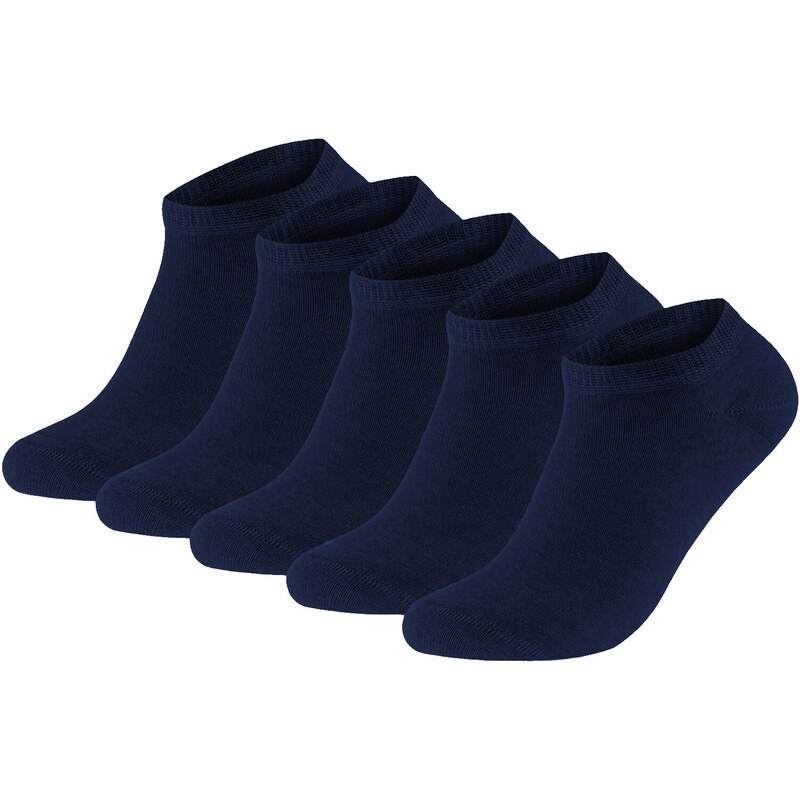 5PACK ponožky Gianvaglia nízké tmavě modré (SK-503) 41/46