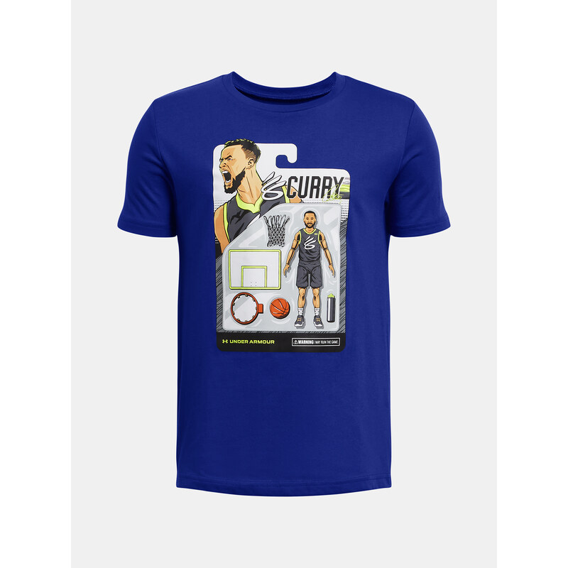 Under Armour Tričko Curry Animated Tee 1-BLU - Kluci