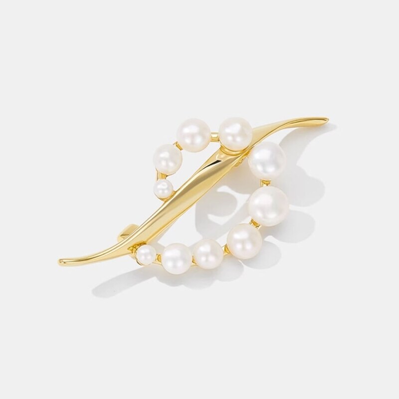 Éternelle Elegantní perlová brož Rosalinda