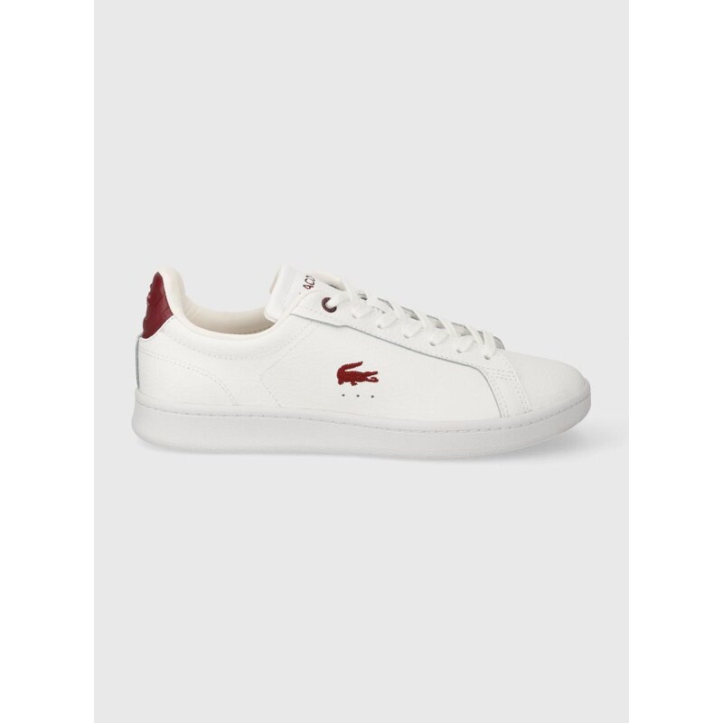 Kožené sneakers boty Lacoste Carnaby Pro Leather bílá barva, 47SFA0043