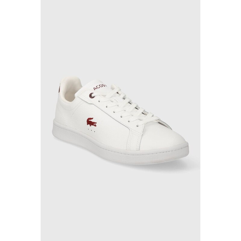 Kožené sneakers boty Lacoste Carnaby Pro Leather bílá barva, 47SFA0043