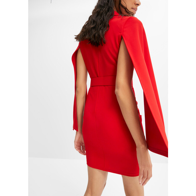 bonprix Šaty s páskem Červená
