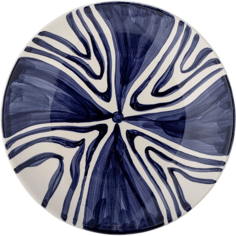 Modrý kameninový talíř Bloomingville Shama 27 cm