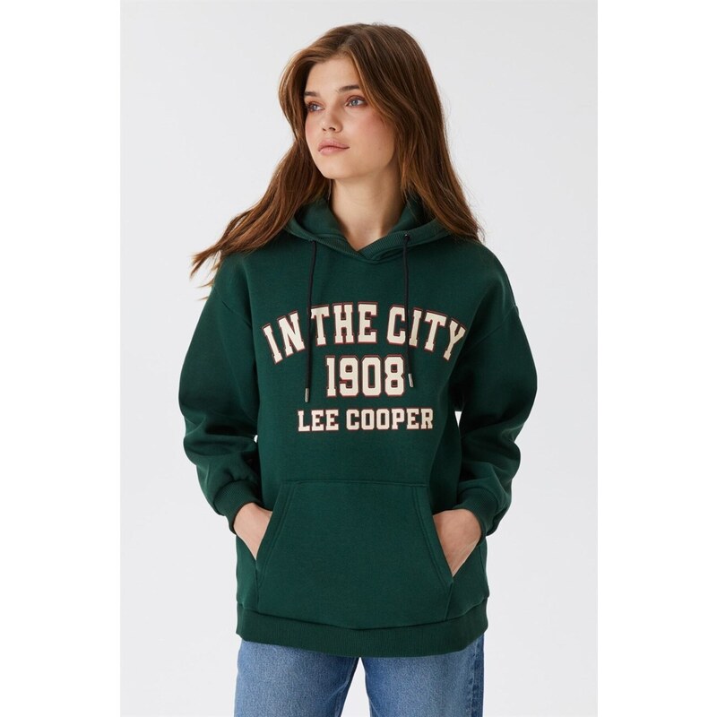 Lee Cooper Bella Women's Hooded Sweatshirt Green