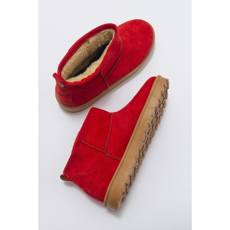 LuviShoes East Women's Red Boots