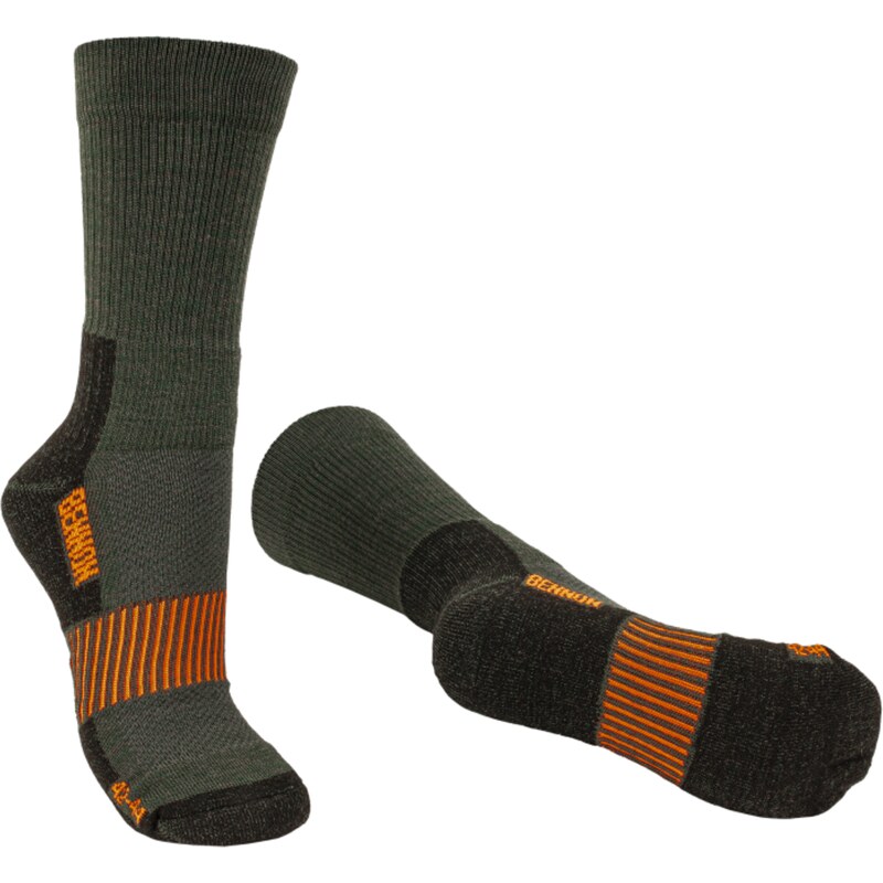 Ponožky BENNON MERINO TREK zelená 48-49