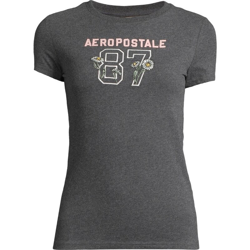 AÉROPOSTALE Tričko žlutá / tmavě šedá / růžová / bílá