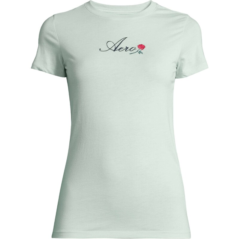 AÉROPOSTALE Tričko JULY světlemodrá / zelená / červená / černá 109496383