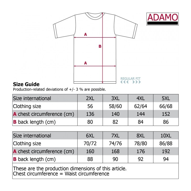 ADAMO tričko pánské KODY regular fit nadměrná velikost