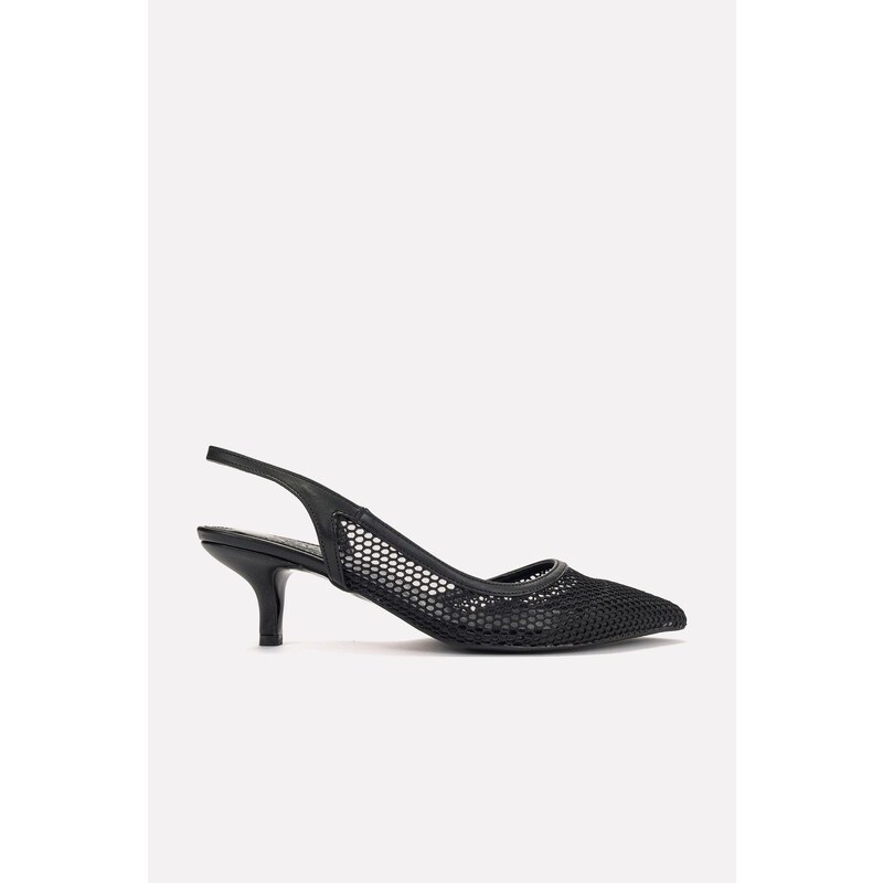 LuviShoes Hazy Black Women's Heeled Shoes