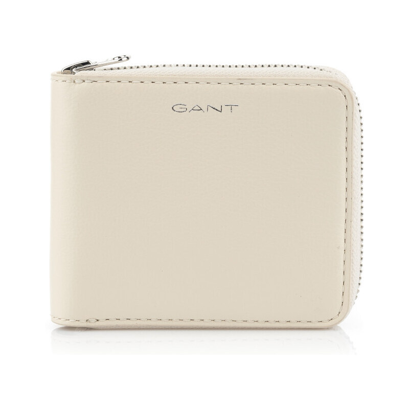 PENĚŽENKA GANT LEATHER ZIP WALLET bílá None