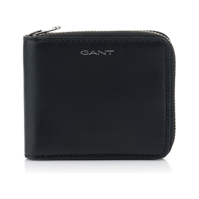 PENĚŽENKA GANT LEATHER ZIP WALLET černá None