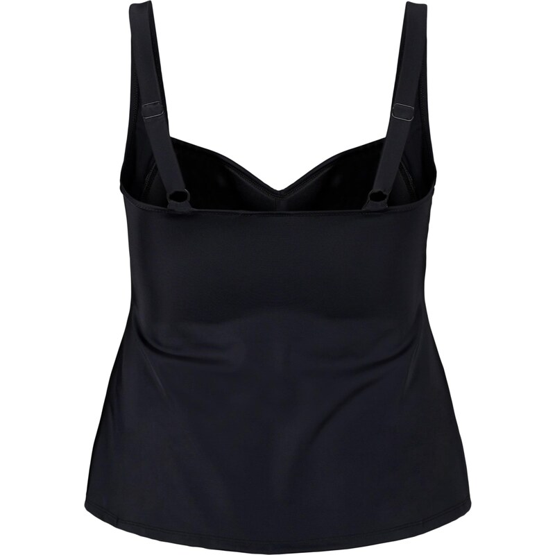 Swim by Zizzi Tankiny top SBasic černá